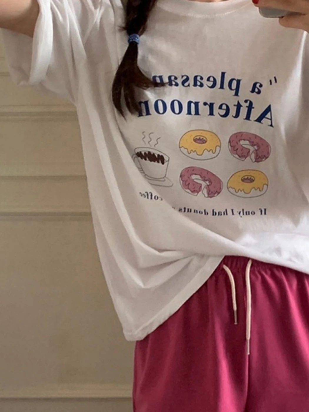 

Bread Print Graphic T-Shirts Woman Summer Short Sleeve Round Neck Cotton Tshirt Tops Femme Casual Vintage Tee Shirts Clothes