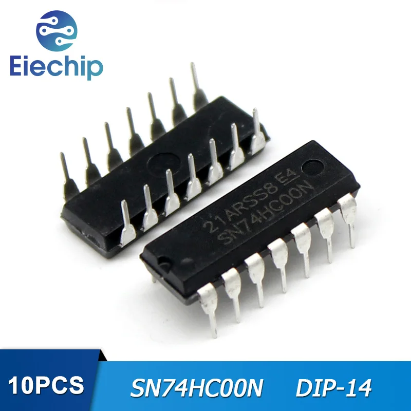 

10PCS SN74HC00N DIP14 SN74HC00 74HC00 DIP-14 Logic IC New original