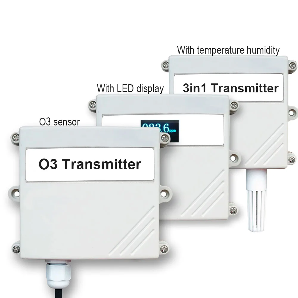 

Analog 0-10V 4-20mA RS485 Modbus 0-100ppm 12V 24V Sensor O3 Gas Ozone Leak Detector