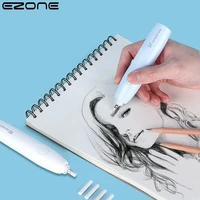 ezone electric eraser sketch drawing tools pencil drawing set office supplies battery powered with eraser refill detail painting
