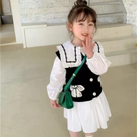 girl dress%c2%a0party evening gown cotton skirts 2022 white spring summer flower girl dress vestido robe fille home kids baby childre