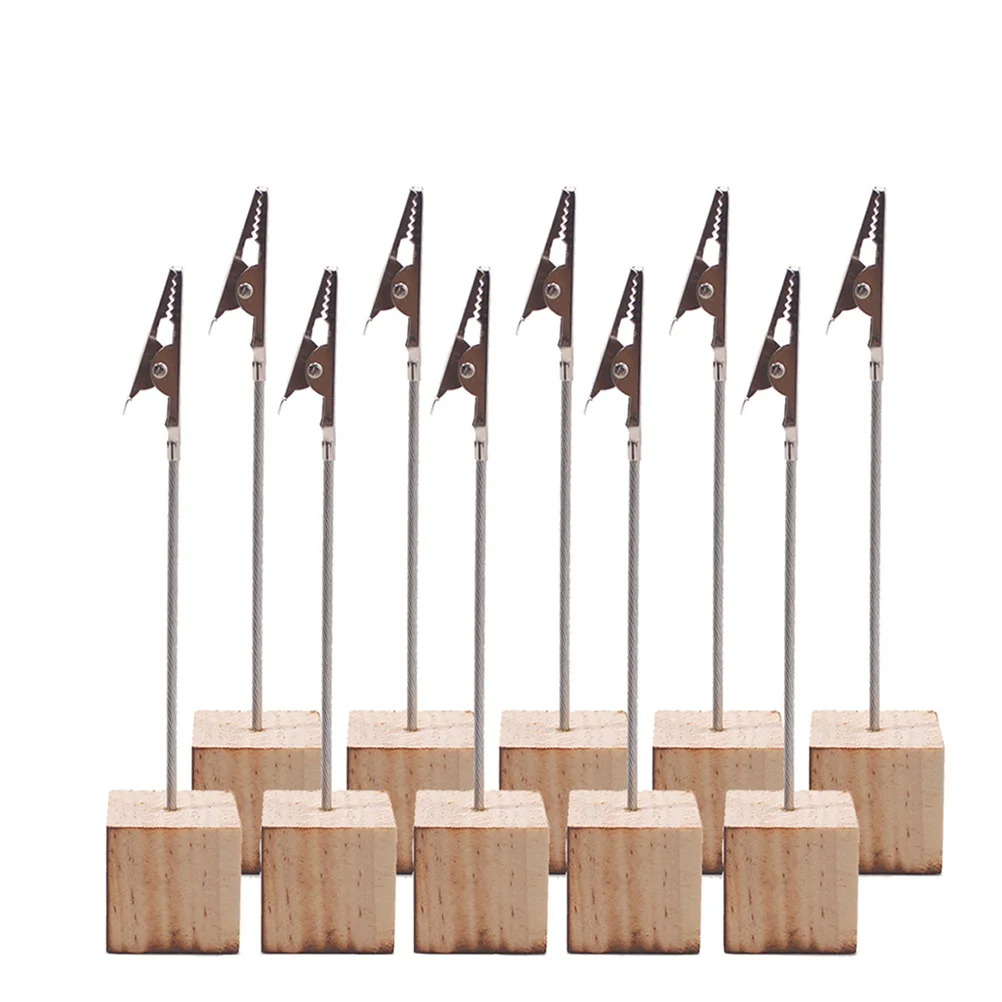 

10 Pcs Photo Holders Photo Cube Business Cards Holder Photo Holders Picture Holder Desk Hutch Table Frame Wedding Table Stands