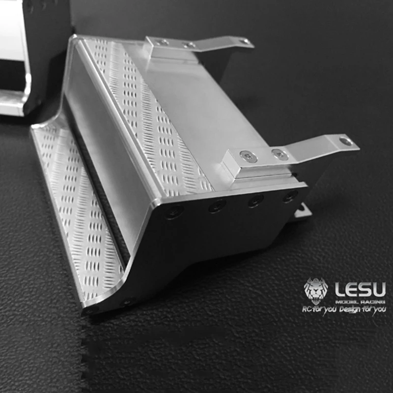 Фото 1 пара LESU RC игрушечный грузовик, металлическая педаль, ящик для инструментов для Tamiya King Hauler 1/14, модель тягача, детали, аксессуары для игрушек G-6066 №3