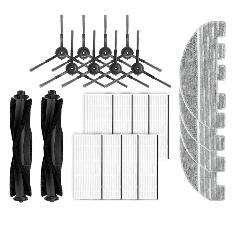 

For Proscenic M7 Max M7 Pro M8 Pro Main Side Brush Hepa Filter Strainer Mop Cloth Rag Dust Bag Replacement Accessory