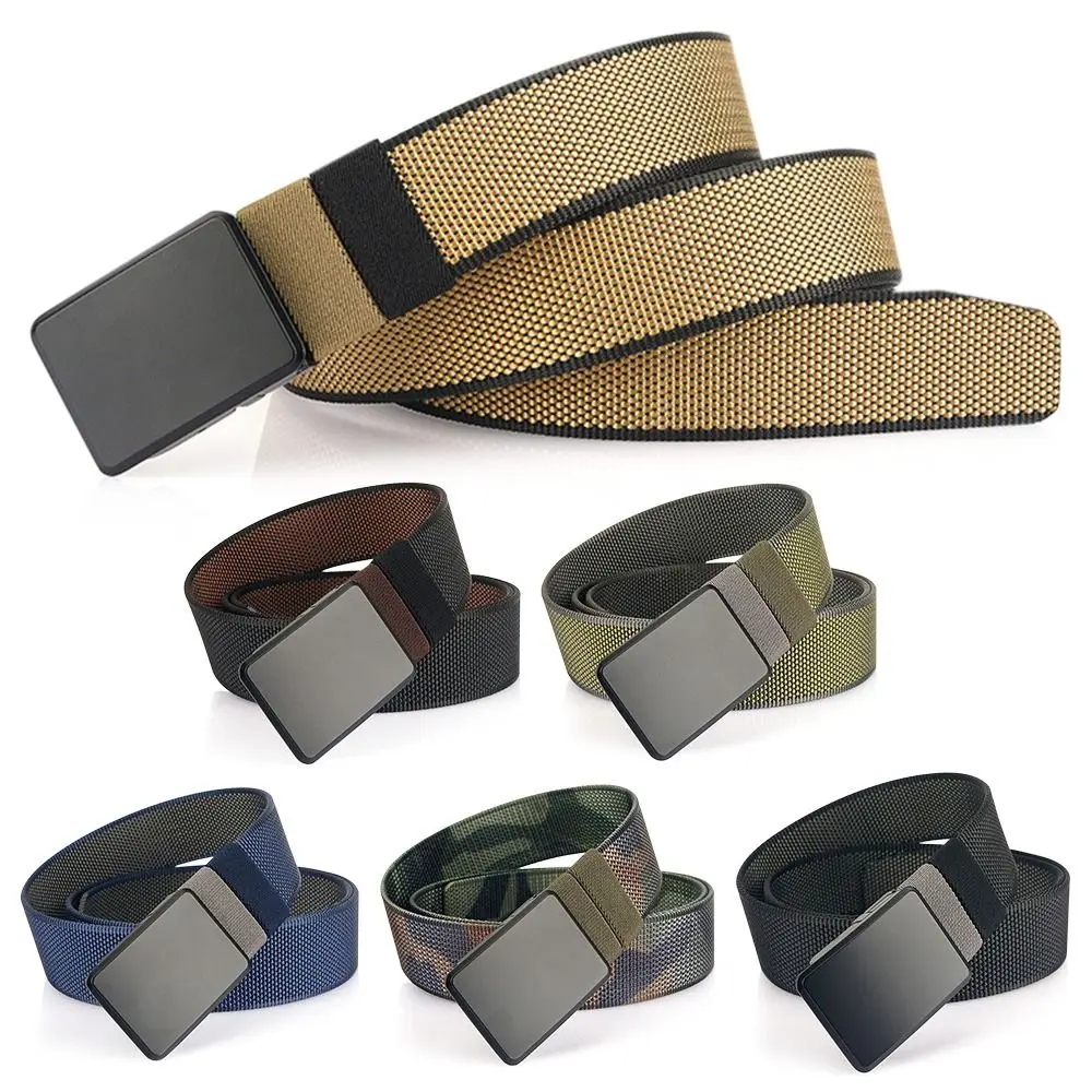 Versatile Double-sided Rotary Buckle Casual Waist Belt Waiststrap Waistband Nylon Belt
