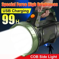 p50 flashlight strong light searchlight usb rechargeable outdoor waterproof long range led high power flashlight