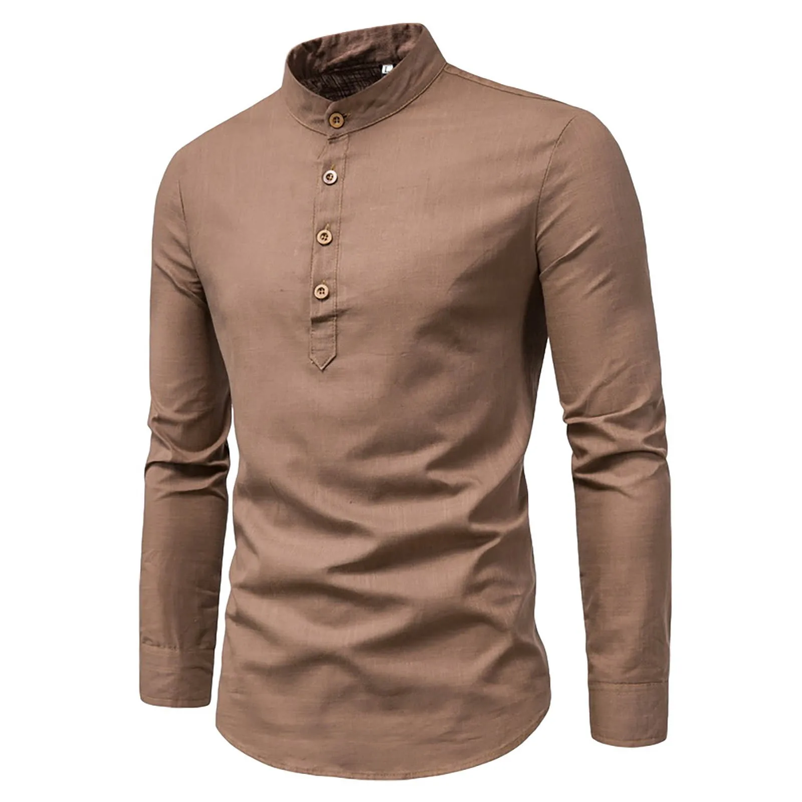 

Shirt Men'S Fashion Slim Fit Solid Color Long Sleeve Business Mens Long Sleeve T Shirt Clothes Men Fashion Cotton Shirts Men