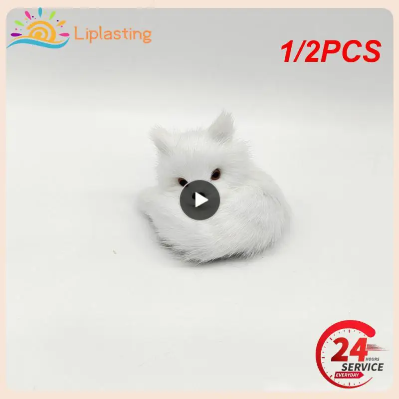 

1/2 шт., Плюшевые Мини-фигурки в виде лисы