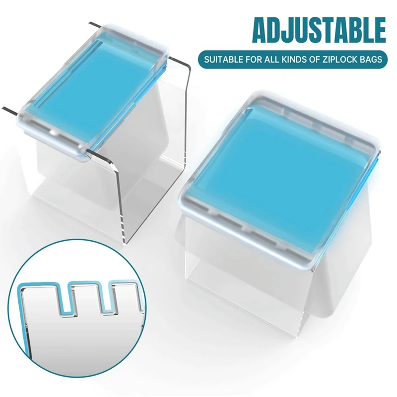 

Food Storage Bag Holder For Zipper Closure Bag,Baggy Rack Stand/Freezer Bag Holder/Sandwich Bag Holder,Make Filling Easy