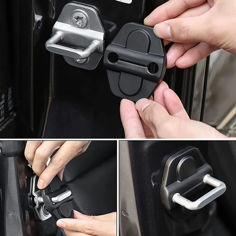 Крышка дверного замка и крышка винта аксессуары для отделки Jeep Wrangler JL 2018-2022
