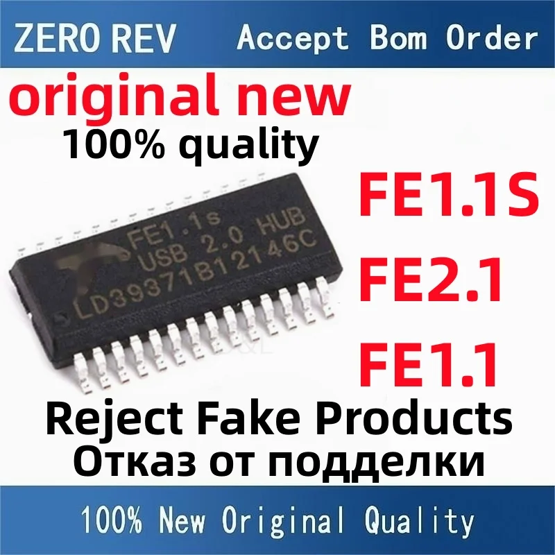 

5Pcs 100% New FE1.1S-BSOP28BCN FE1.1S FE2.1-CQFP48A FE2.1 FE1.1-AQFP48A FE1.1 SSOP-28 LQFP-48 Brand new original chips ic