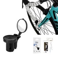 bicycle mirrors 360 degrees rotating convex mtb rearview retroreflector abs cycling wrist rear view mirror bicycle accessories