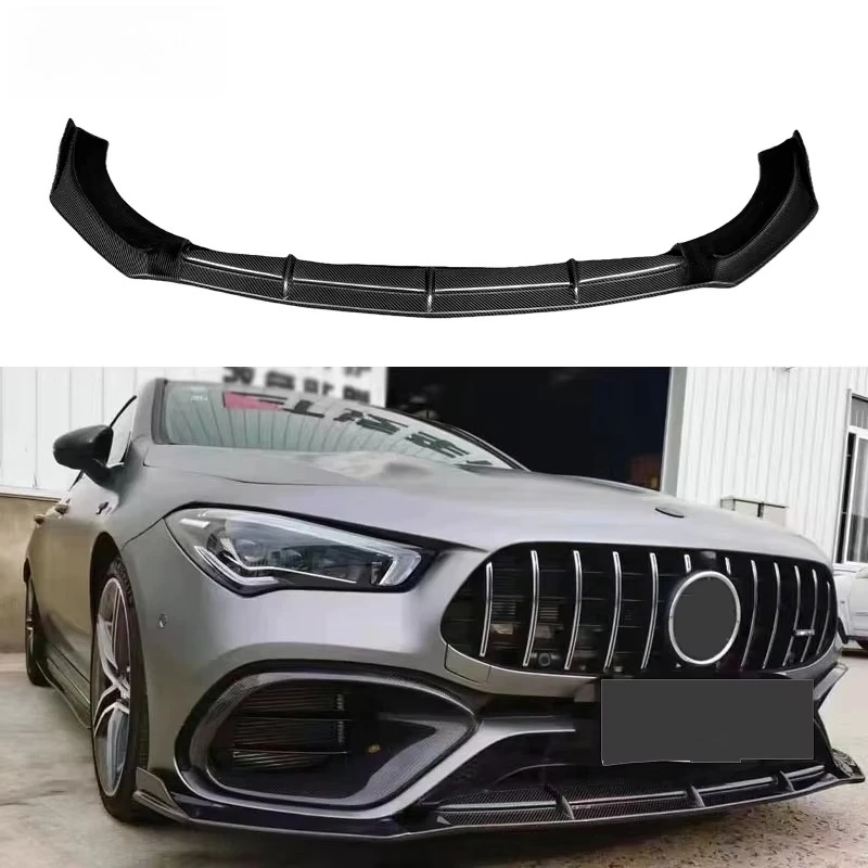 Фото Высококачественный карбоновый передний сплиттер FD Style для Mercedes Benz C118 CLA45 №1