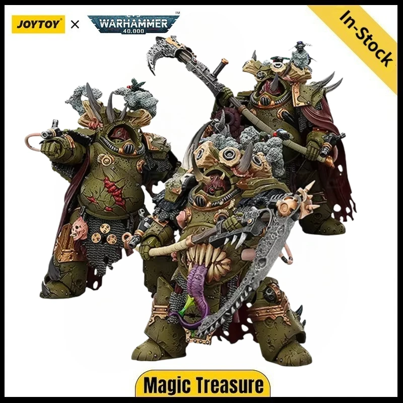 Фото Доставка в течение 24 часов: JOYTOY Warhammer 40K Death Guard Deathshroud Terminator Champion, 3 шт., 1/18, фигурка-игрушка №2