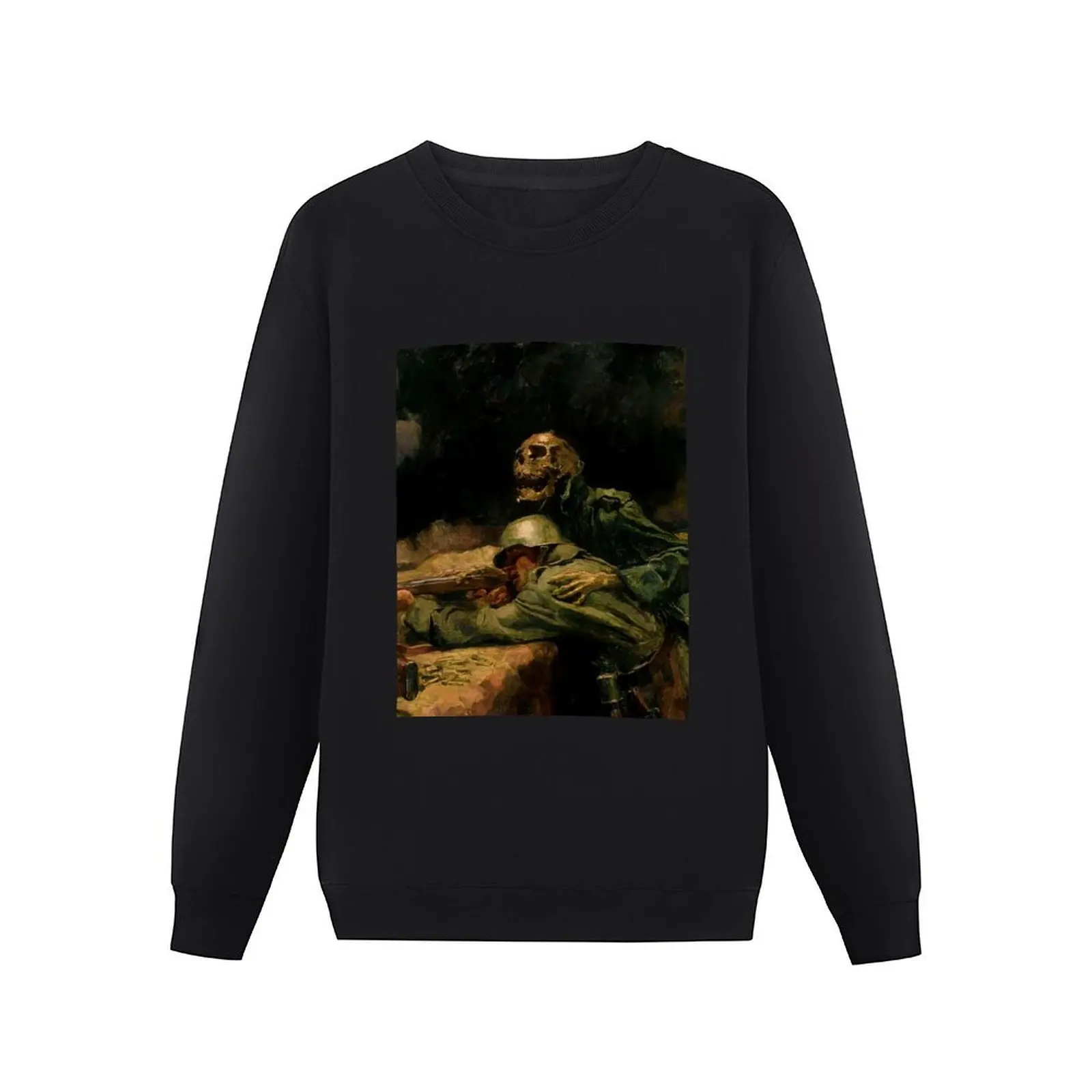 Death Directs the Bullet от Hans Larwin Пуловер с капюшоном мужские зимние свитера толстовки