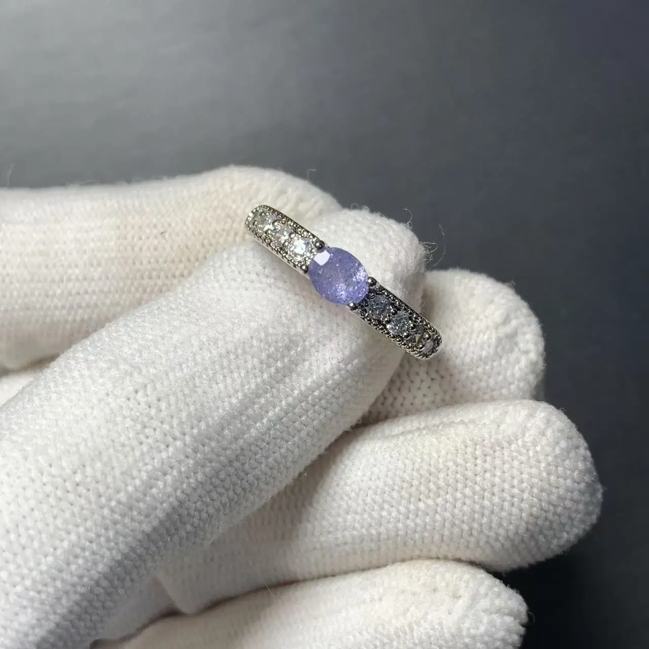 Кольцо с натуральным танзанитом мм регулируемое женское кольцо ювелирные