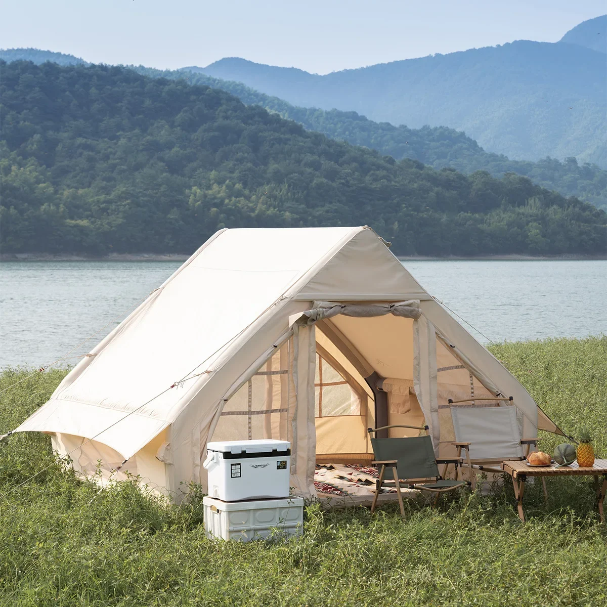 Настраиваемая портативная надувная палатка для кемпинга на открытом воздухе