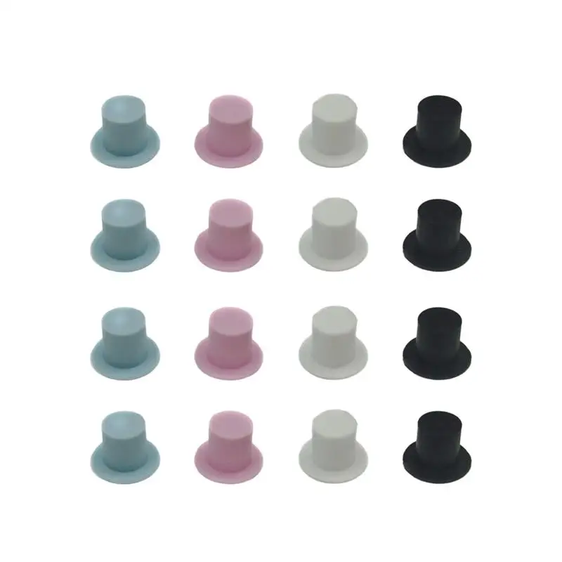 

80 шт. цветная мягкая шапка, пластиковые аксессуары для мини-кукол, аксессуары для головных уборов, украшение для дома, детские товары для рукоделия