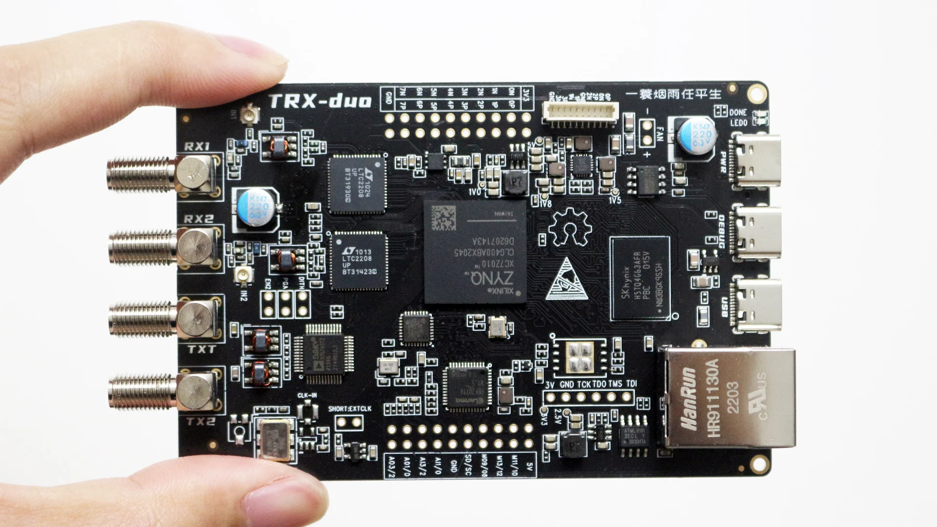 Двойной 16-битный ресивер TRX-DUO SDR ADC ZYNQ7010 2TX & 2RX DDC Duke совместимый с Red Pitaya HDSDR # PowerSDR