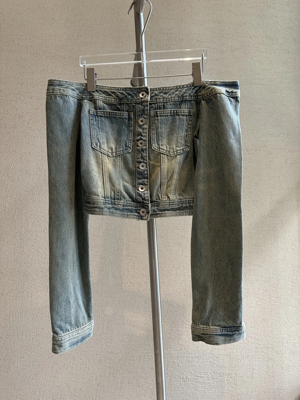 Однолинейный воротник в стиле ретро без бретелек с пряжкой тонкая короткая