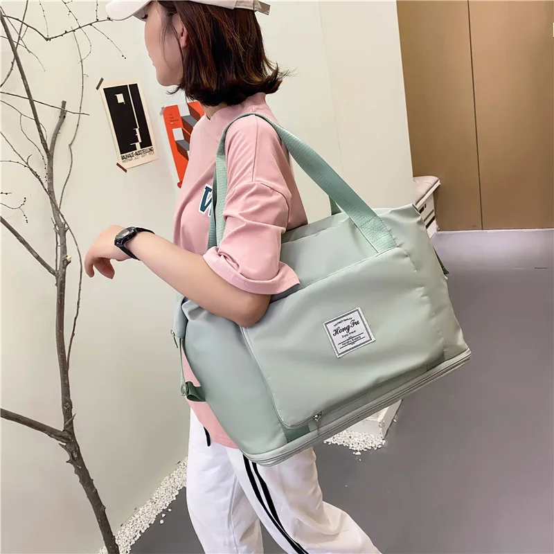 2021 New Travel Bags Waterproof Sports Fitness Yoga Bag Handbag Women Multifunctional Foldable Expansion Storage Outdoor | Спорт и