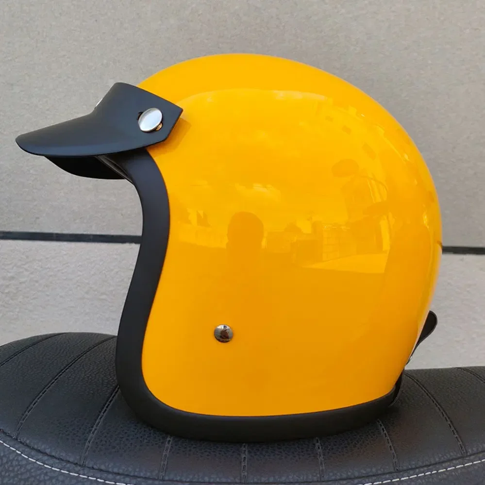 Шлем TT и COCASCOS с открытым лицом винтажный мотоциклетный шлем из полустекловолокна