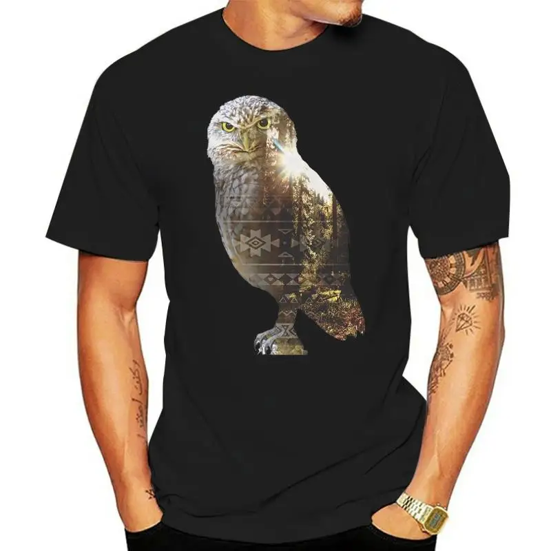 

Owl - Men's Short Sleeve Graphic T-Shirt Hot Sales Summer Mens Cool Tee 2022 Breathable All Cotton Round Neck Tshirt