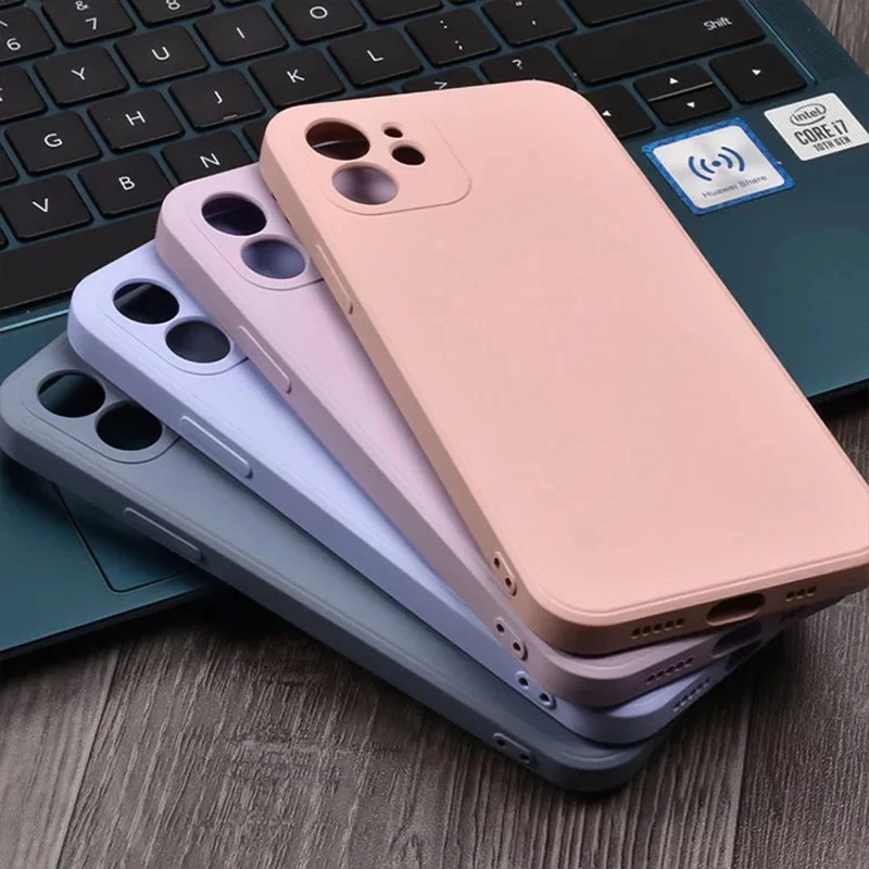 

Luxury Liquid Silicone Case For iPhone 13 12 11 Pro Xs Max Case Cover For iPhone X Xr 8 7 Plus 6 6s Soft Camera Protection Cases
