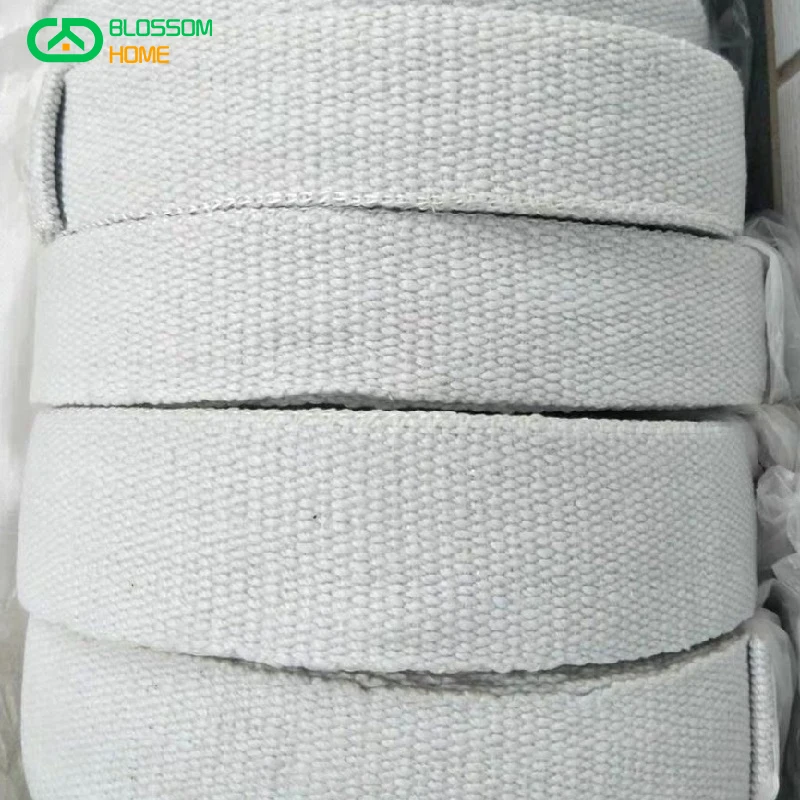

5M Lenght Anti-high Temperature 1260 ℃ Ceramic Fiber Fire Retardant Webbing,Fireproof Material Belt Ribbon,Pipe Insulation Tape