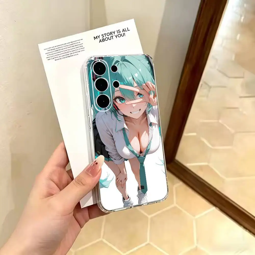 Чехол для телефона H-hatsune M-miku из прозрачного мягкого ТПУ для Samsung S 25,24,23,22,30,21,10,9,Ultra,Plus,Lite,FE,4,5 G (art.: 3920db9cc97bf) - 3920db9cc97bf