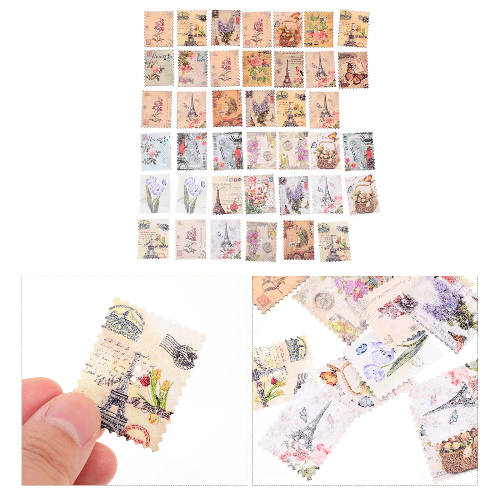 

40 шт., изысканные винтажные пуговицы для штампов