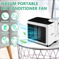 Portable Air Conditioning Fan Mini Air Conditioner Anion Purifier Humidifier Desktop USB Air Cooling Fan Air Cooler  Fans 2022