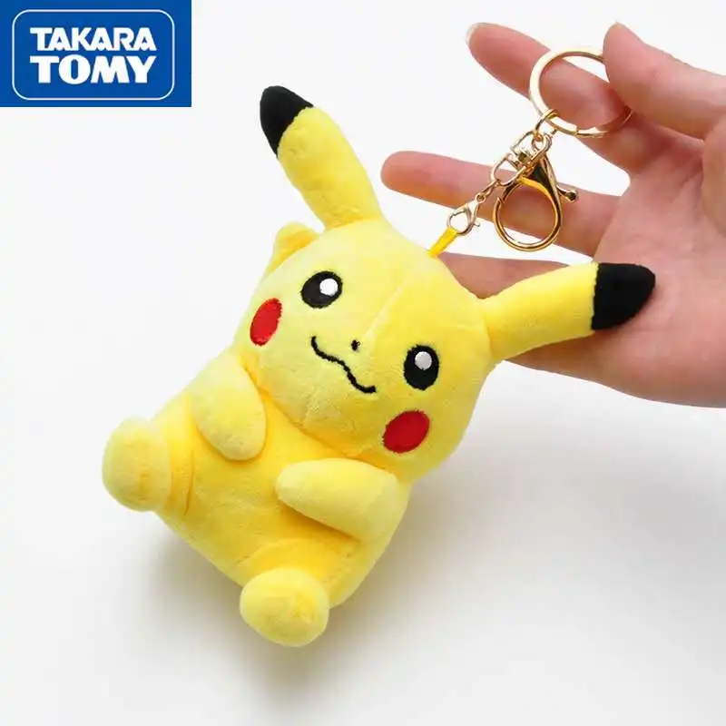 

Takara Tomy милый Кукла Пикачу Кукла ключ кулон мультфильм кукла рюкзак кулон креативный брелок сумка аксессуары