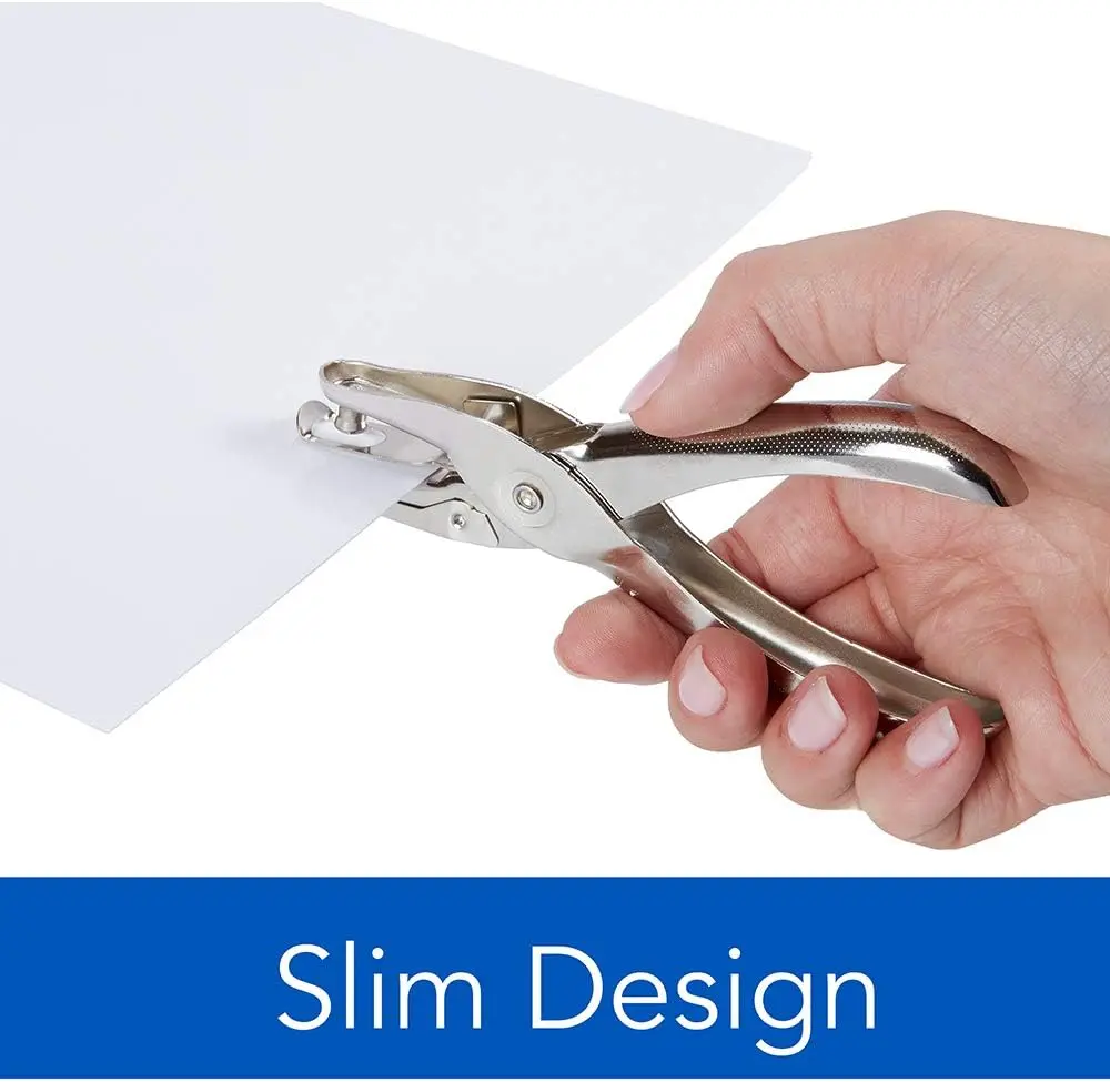 1 отверстие Дырокол емкостью 5 листов бумага с одним отверстием хром (74005)