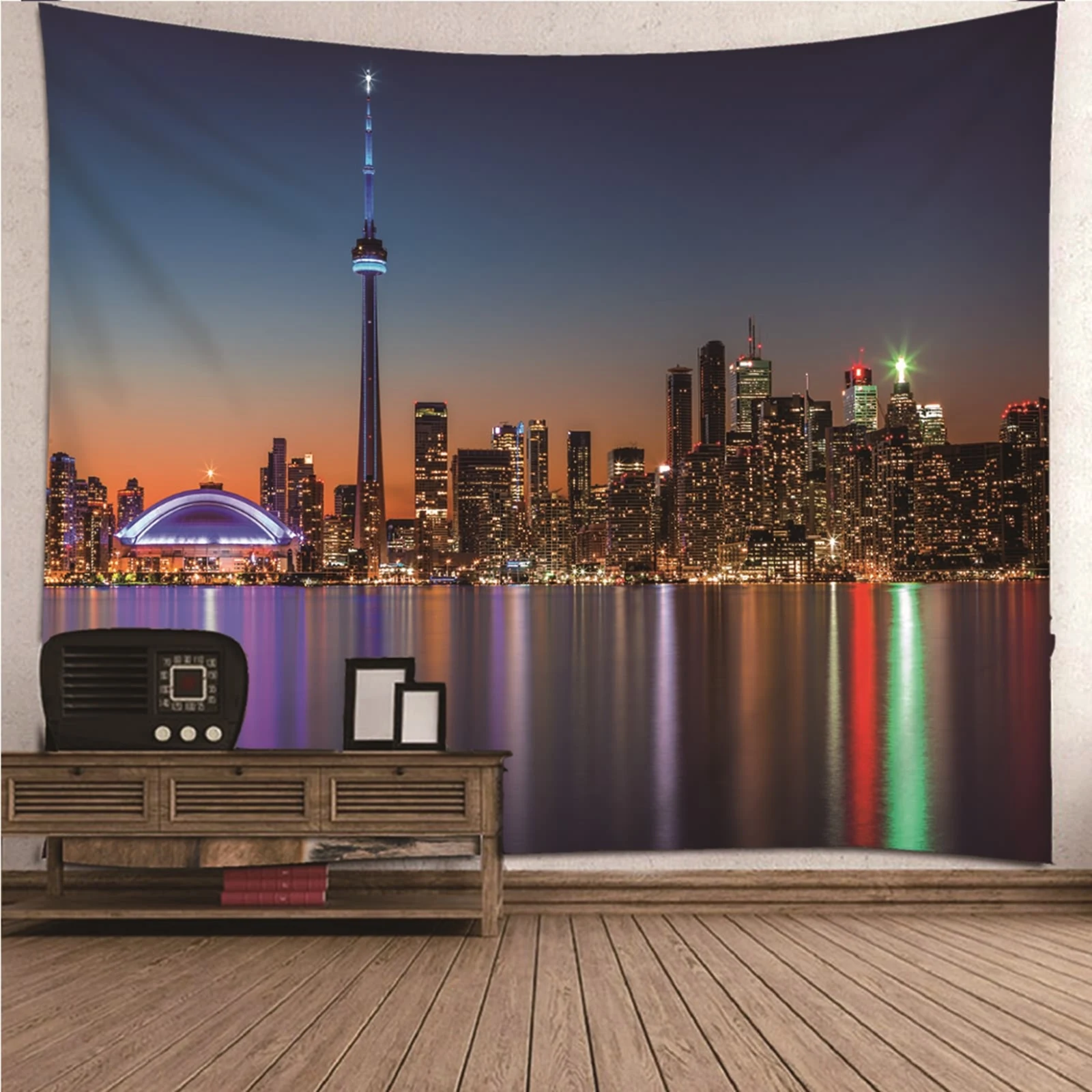 

Tapestry Unique Tapestry For Bedroom Space natural scenery City Night View Wall Hanging Blanket Dorm Art Decor Covering