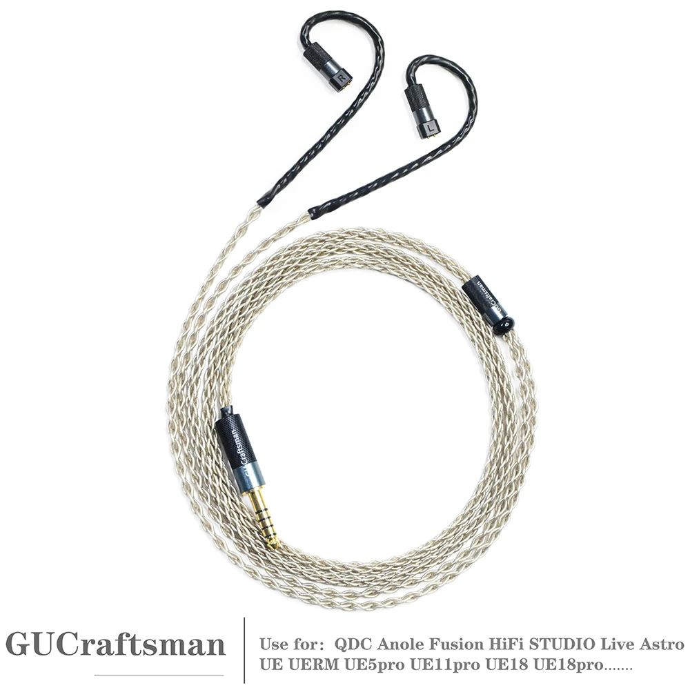 Запасные кабели GUCraftsman 6N для QDC Anole VX v3 V6 UERM UE5pro UE18pro Запасные кабели GUCraftsman 6N для QDC Anole VX v3 V6 UERM UE5pro UE18pro
