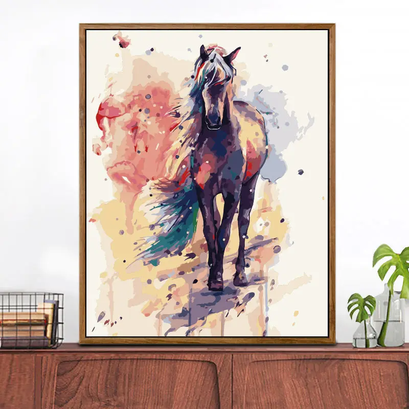 

Paint By Numbers for Adults Canvas DIY Handmade Coloring Cartoon Graffiti Painting Bedroom Decorative Painting Acrylic Paint