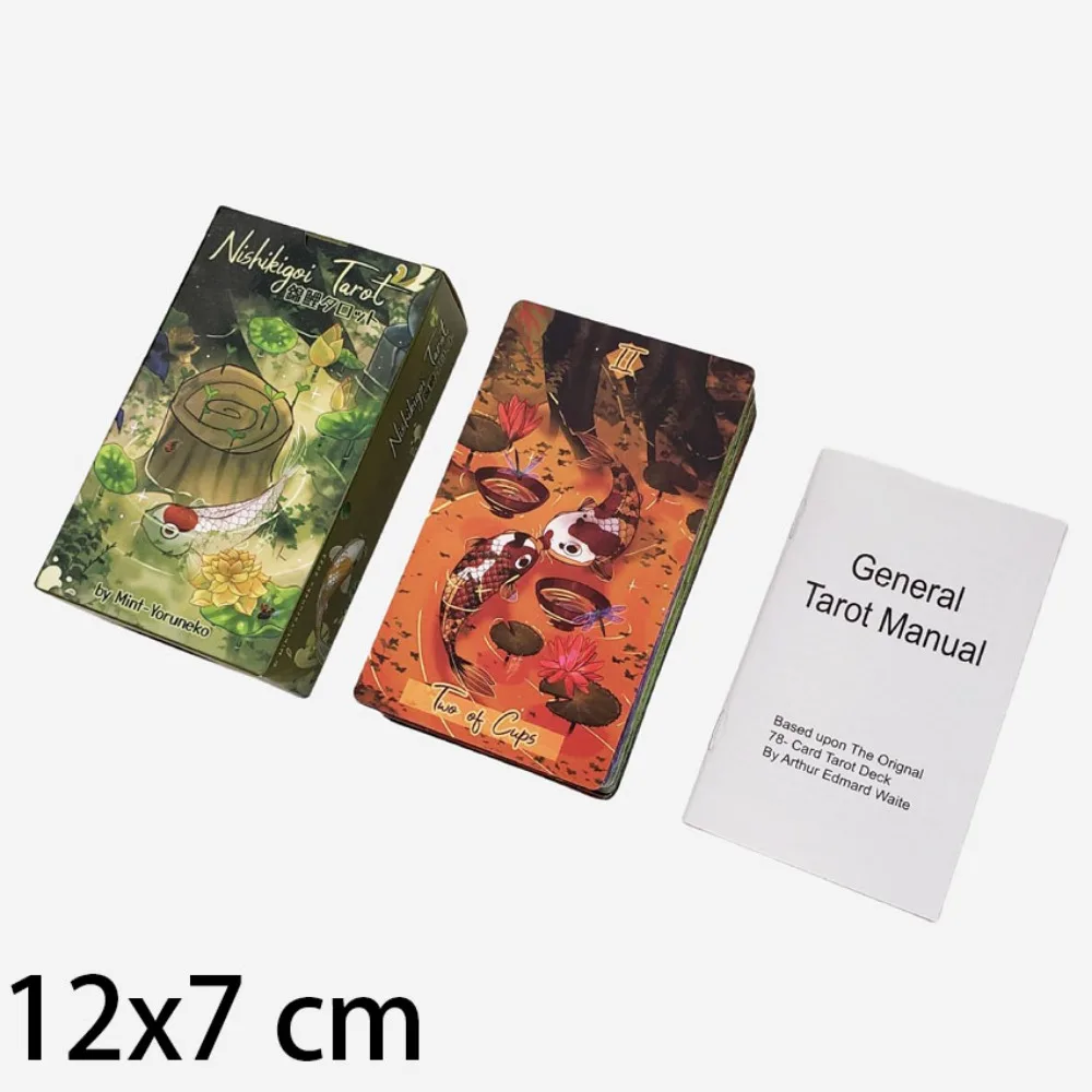 12*7 см Nishikigoi Tarot A 79-card палуба интуитивно понятная и волшебная с различными типами