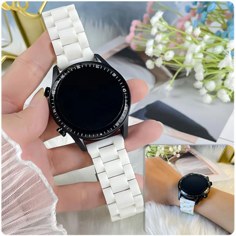 

20mm 22mm Resin Strap For Huawei Watch GT GT2 46mm 42mm GT 2 Pro Smart watch Band bracelet correa for Samsung galaxy 3 45mm 41mm