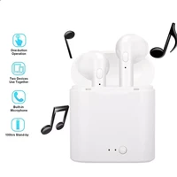 high quality i7s tws wireless headphones bluetooth earphones earbuds handsfree in ear sports headset with charging box mic for i