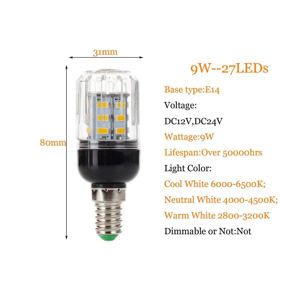 10 / партия Led Кукурузные лампочки E27 E14 B22 Энергосбережение 5730 SMD ночная лампа угол 9w
