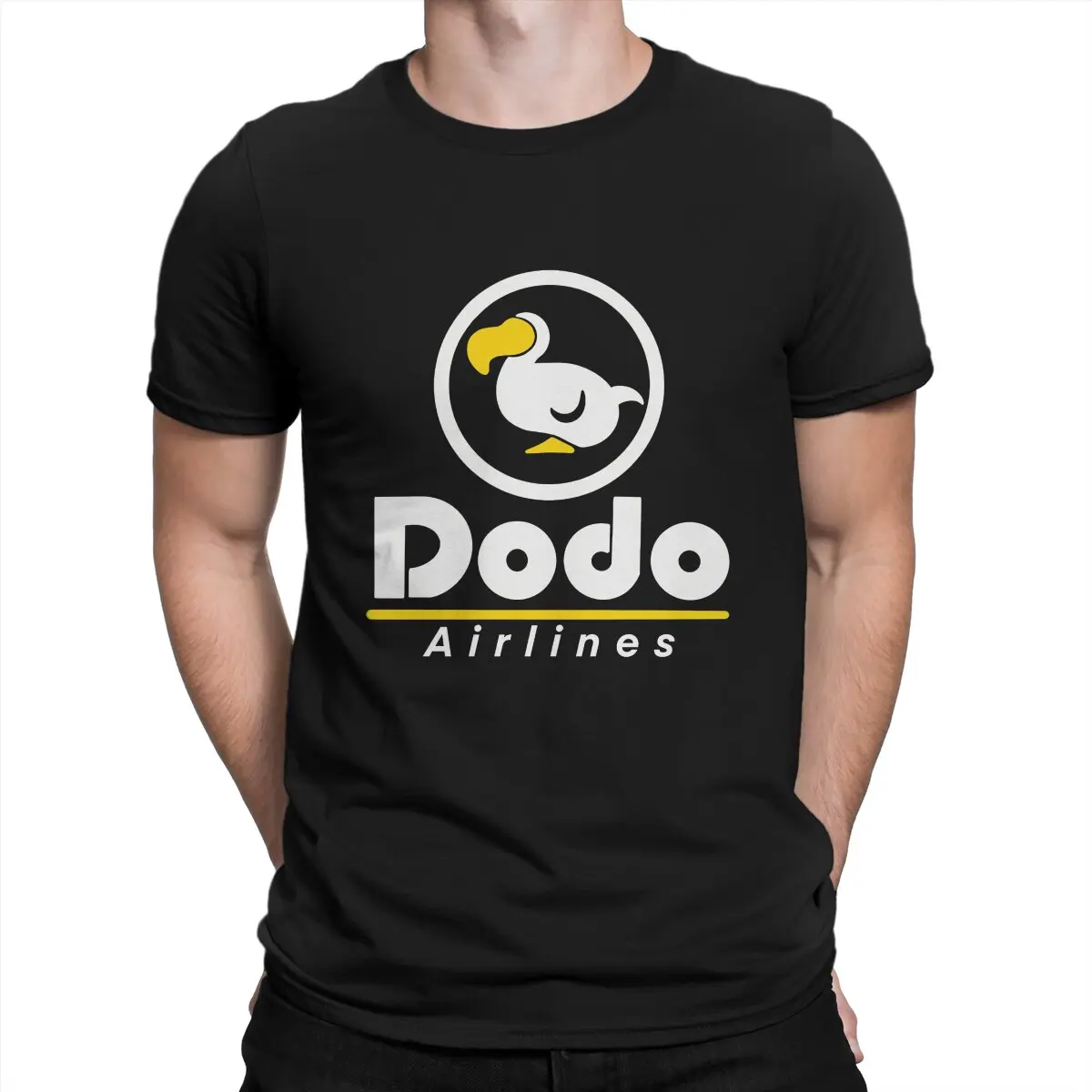 

Мужские футболки Dodo Airlines, классический юмористический хлопковый рукав, забавный пересечение животных, игра Timmy, футболка с воротником, уникальная одежда