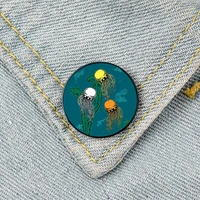 maverique jellyfish pin custom brooches shirt lapel teacher tote bag backpacks badge cartoon gift brooches pins for women