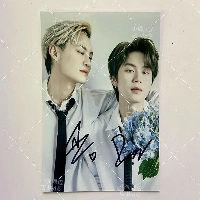Bounprem Thai BL star фото с автографом 6-дюймовый не напечатанный в качестве подарка на