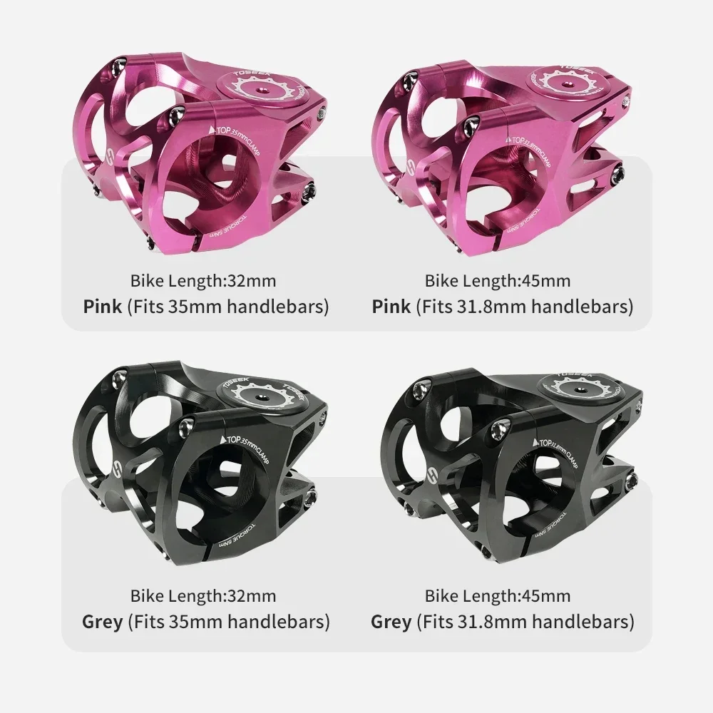 Кронштейн для горного велосипеда TOSEEK 32 мм/45 мм ультралегкий высокопрочный