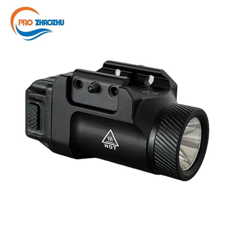 

Mini Pistol Light Picatinny Rail Mounted CR123A IPX5 600 Lumen Weapon Tactical LED Flashlight