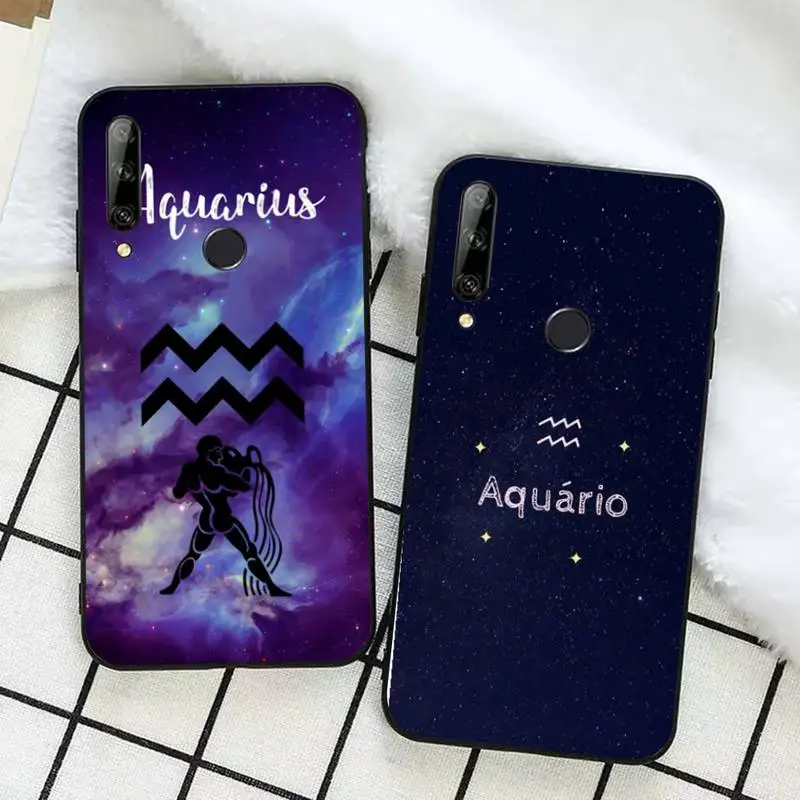 

Constellation Aquarius Phone Case for Huawei Honor 10 i 8X C 5A 20 9 10 30 lite pro Voew 10 20 V30