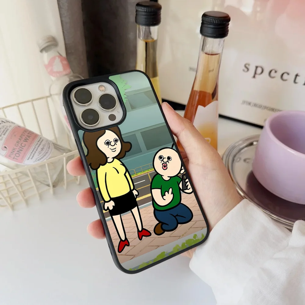 Милый мультяшный чехол Bbang для телефона IPhone 11 12 13 14 15 16 Plus Pro Max зеркальный