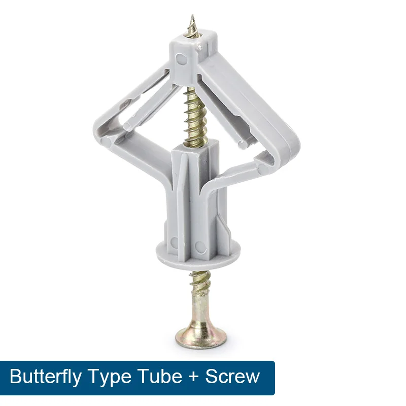 

HOWSHENG воздушный Тип бабочки расширения гипсокартона с винтом M8 пластиковая самосверливающаяся стена для дома пирсинг для гипсокартона