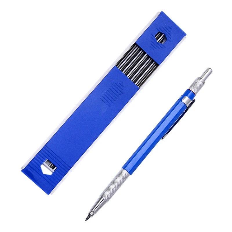 

Механический карандаш 2,0 мм, свинцовый карандаш для черчения, столярных работ, ремесленных искусств, эскизов с 12 стержнями